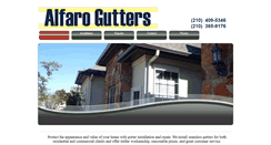 Desktop Screenshot of alfaroseamlessgutters.com